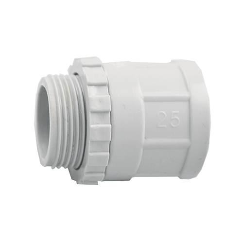 PVC Plain to Screw Conduit Coupling - 25mm