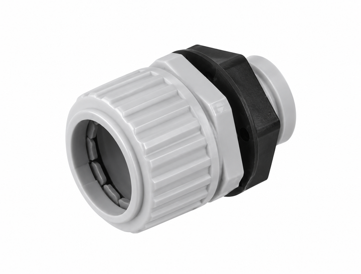PVC Snap-On Fast Fitting Corrugated Conduit Gland-25mm