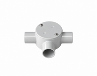 PVC 3-Way Conduit Junction Box - 25mm