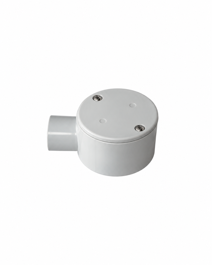 PVC 1-Way Conduit Junction Box - 25mm