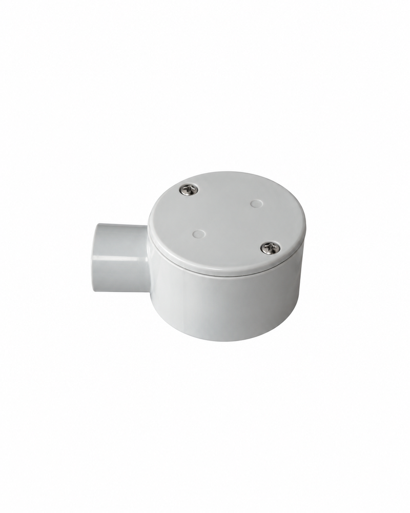 PVC 1-Way Conduit Junction Box - 25mm