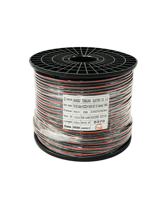 2 Core 6mm Solar DC Cable Tongling IEC 62930 (100m/drum)
