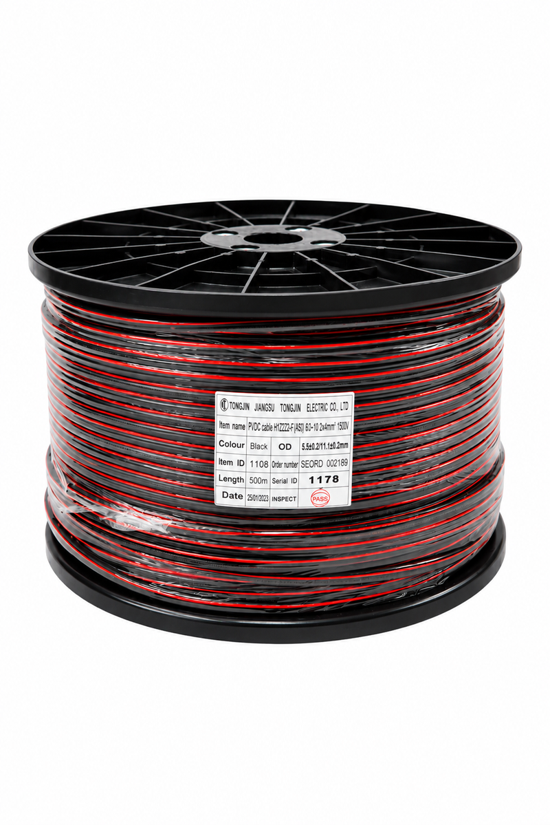 2 Core 4mm Solar DC Cable Tongling IEC 62930 (500m/drum)