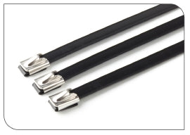 316 Stainless Steel Cable Tie with coating 4.6x300mm (100pcs/bag)