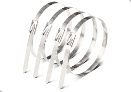 316 Stainless Steel Cable Tie Silver 4.6x300mm (100pcs/bag)