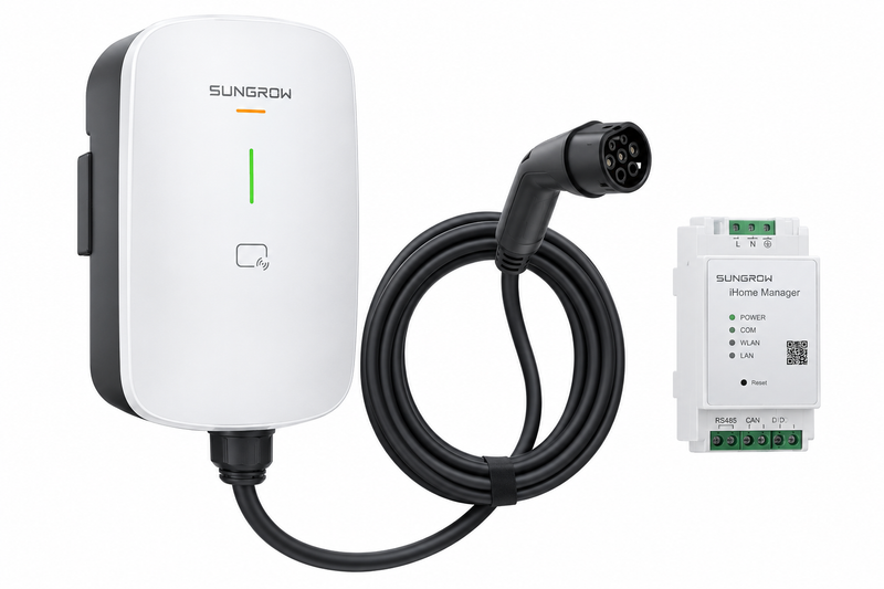 Sungrow AC EV Charger with iHome Manager 7M charging cable